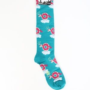 Sock It To Me Knee High Socks NEW Unicorn Donut gag Gift Novelty Print unique